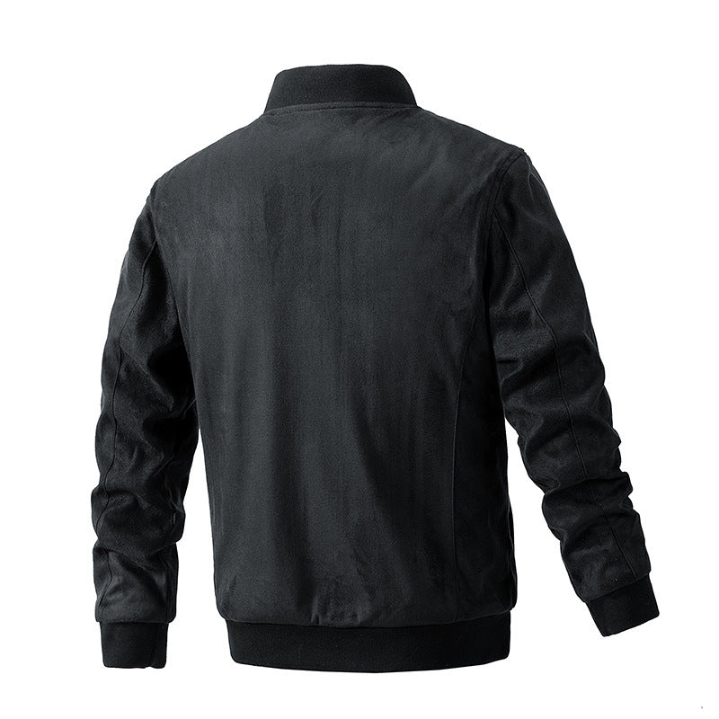 Men's Suede Zipper Jacket