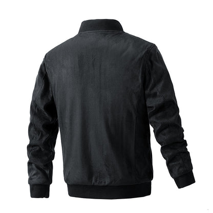 Men's Suede Zipper Jacket