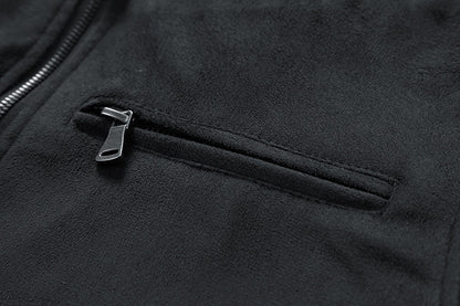 Men's Suede Zipper Jacket