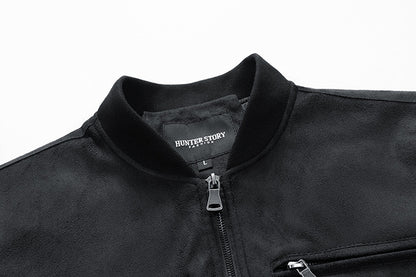 Men's Suede Zipper Jacket