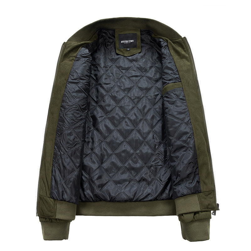 Men's Suede Zipper Jacket