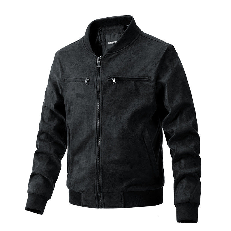 Men's Suede Zipper Jacket
