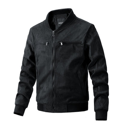 Men's Suede Zipper Jacket