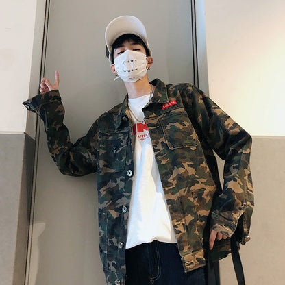 Men's Camouflage Denim Jacket